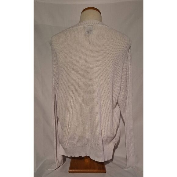 Sweet Romeo Womens‎ White Waffle Knit Sweater Size Medium NWOT - Picture 2 of 4